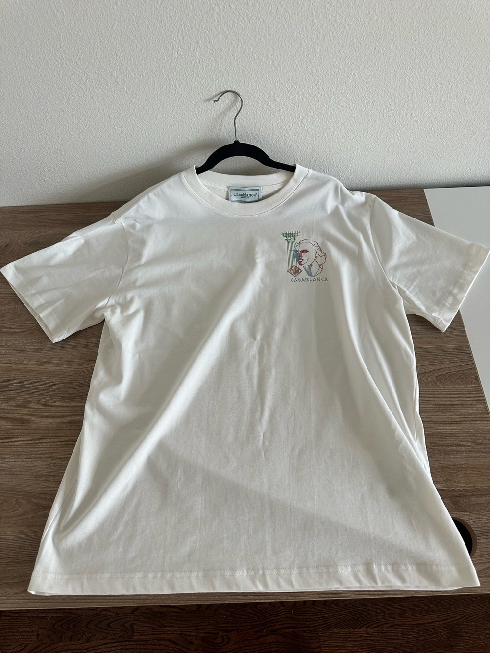 Casablanca White Graphic Short-Sleeve Tee